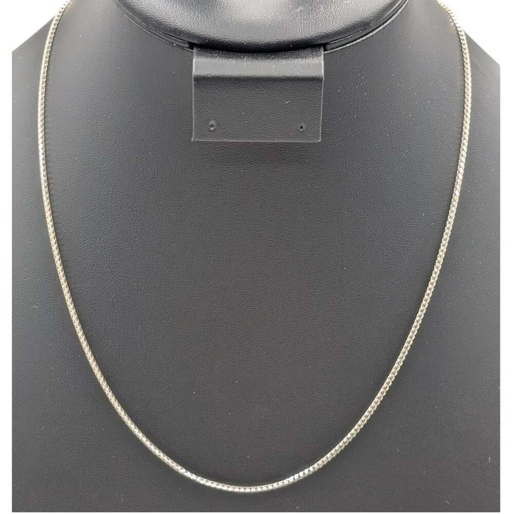 925 Italy Sterling Silver Franco Link 20" Chain Necklace